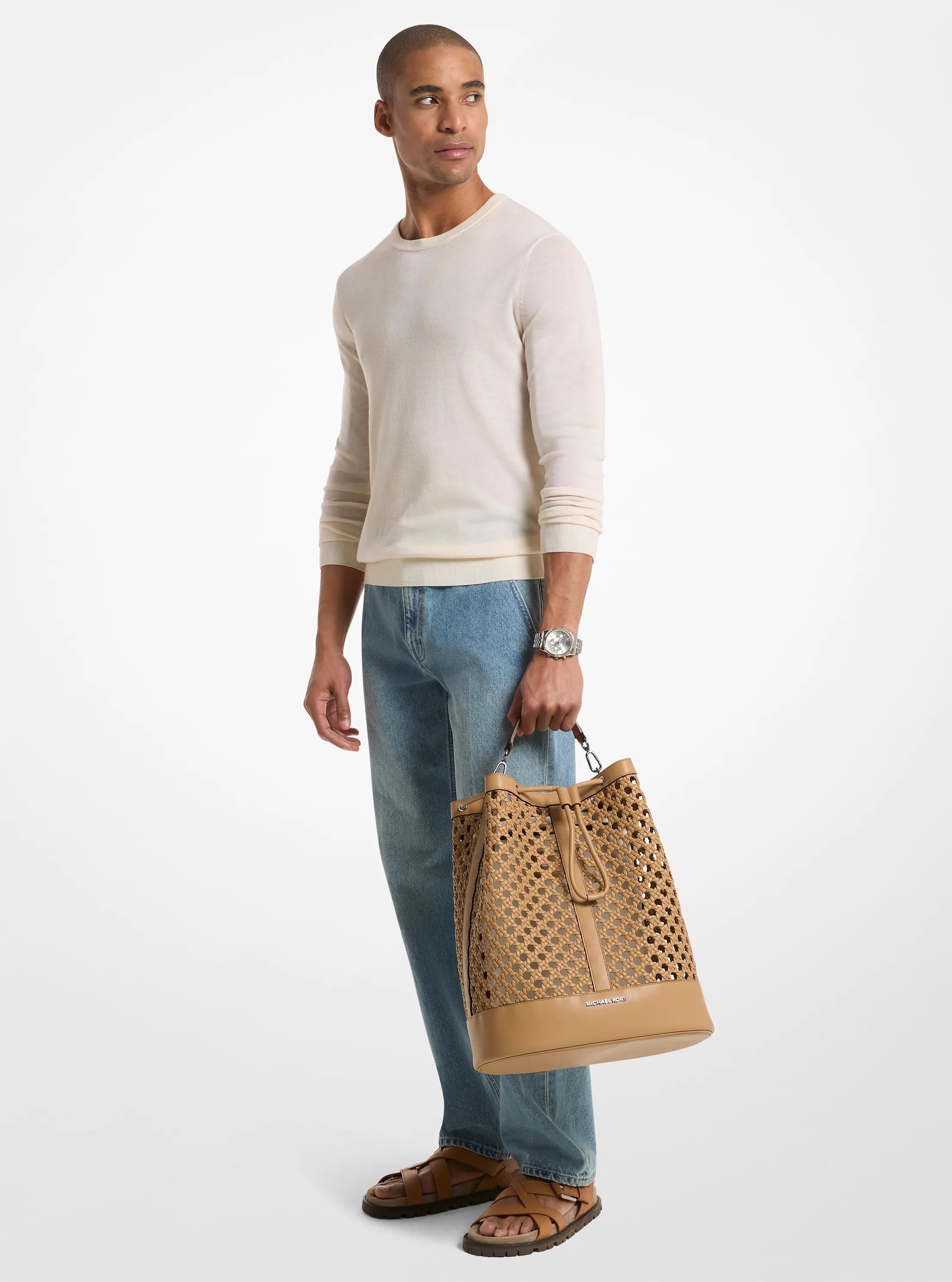 Whitley Medium Hand-Woven Backpack