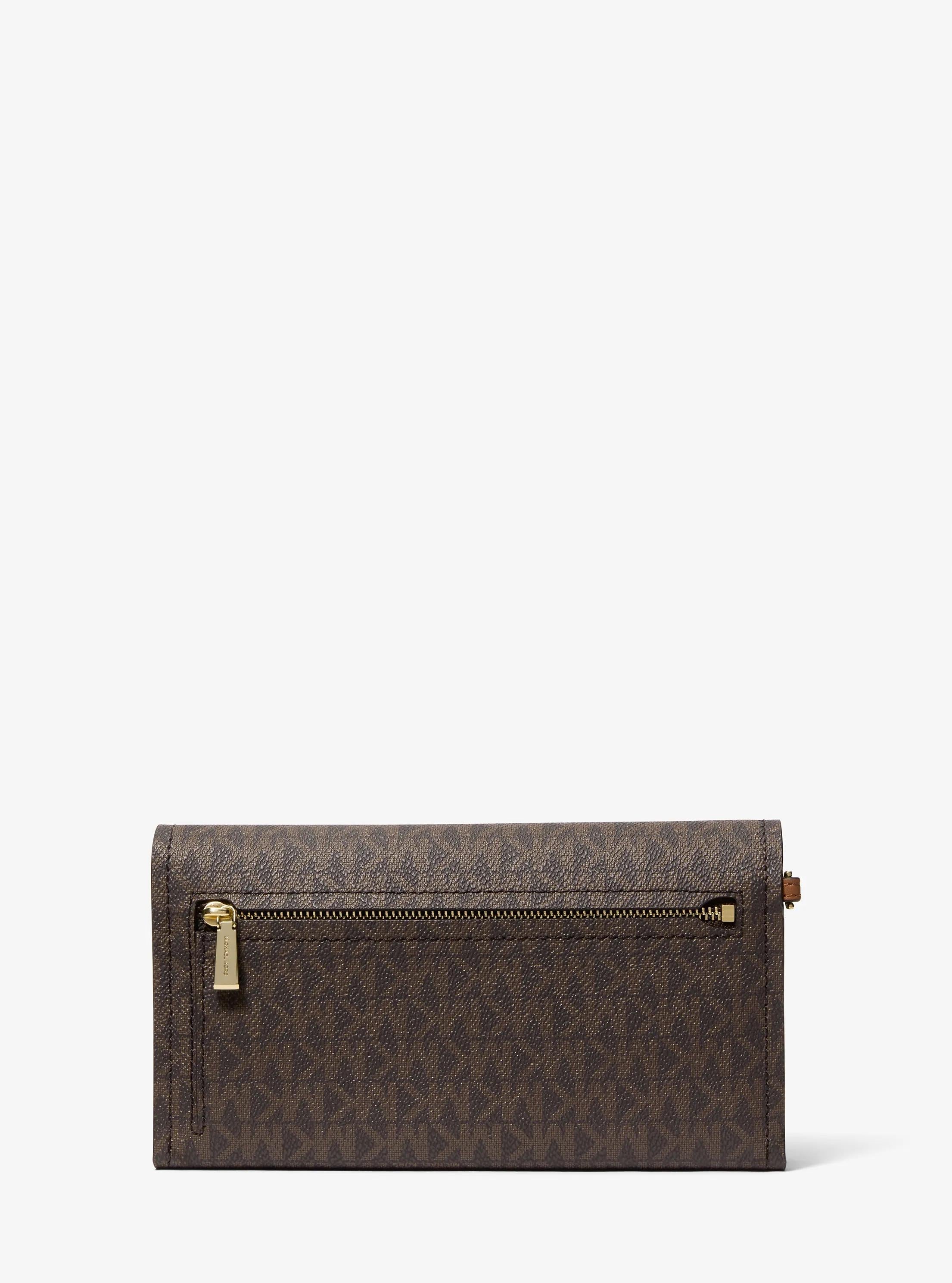 Jet Set Medium Signature Logo Smartphone Wristlet