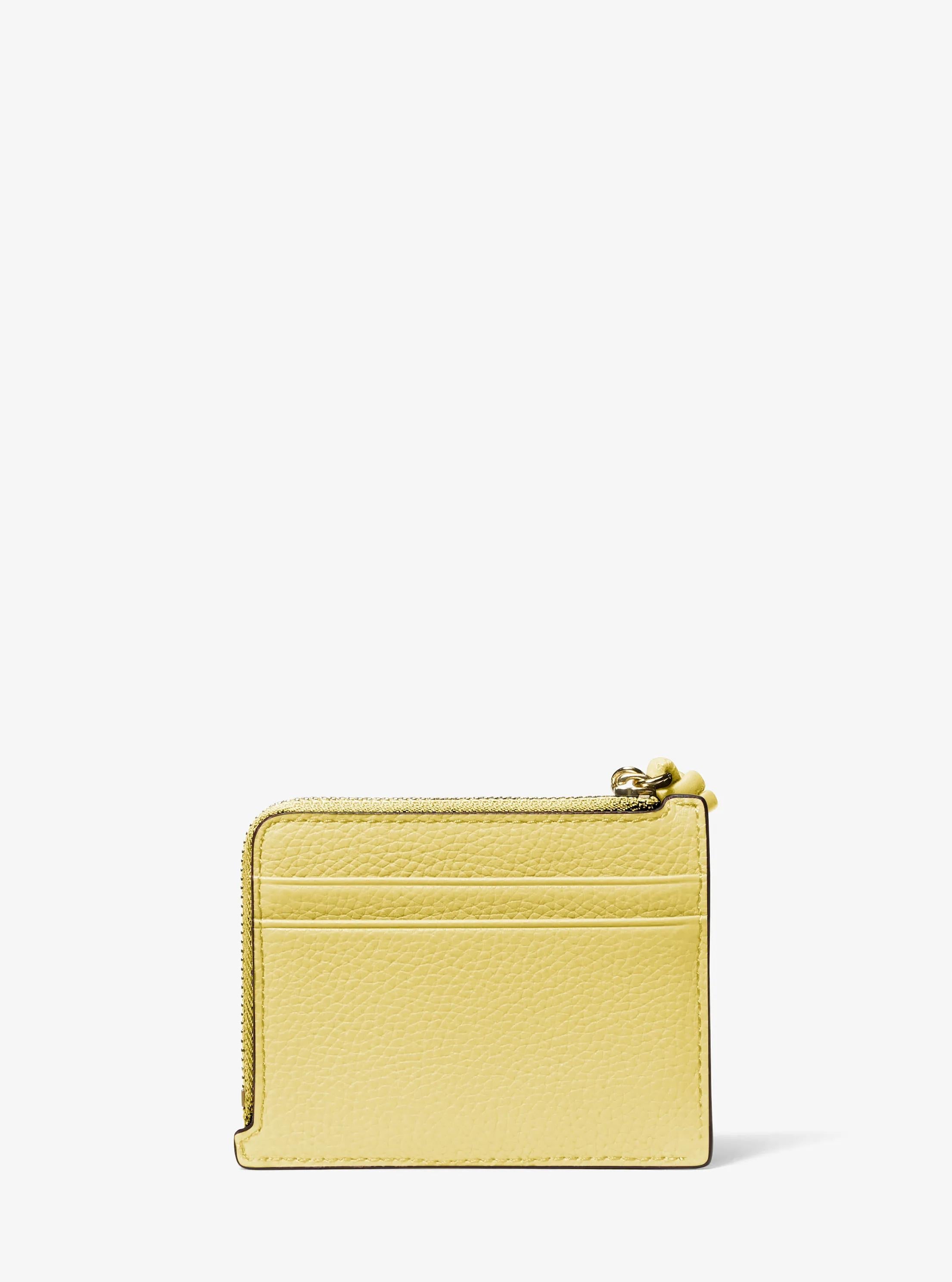 Jet Set Small Pebbled Leather Card Case Wristlet