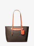 Jet Set Travel Medium Signature Logo Tote Bag