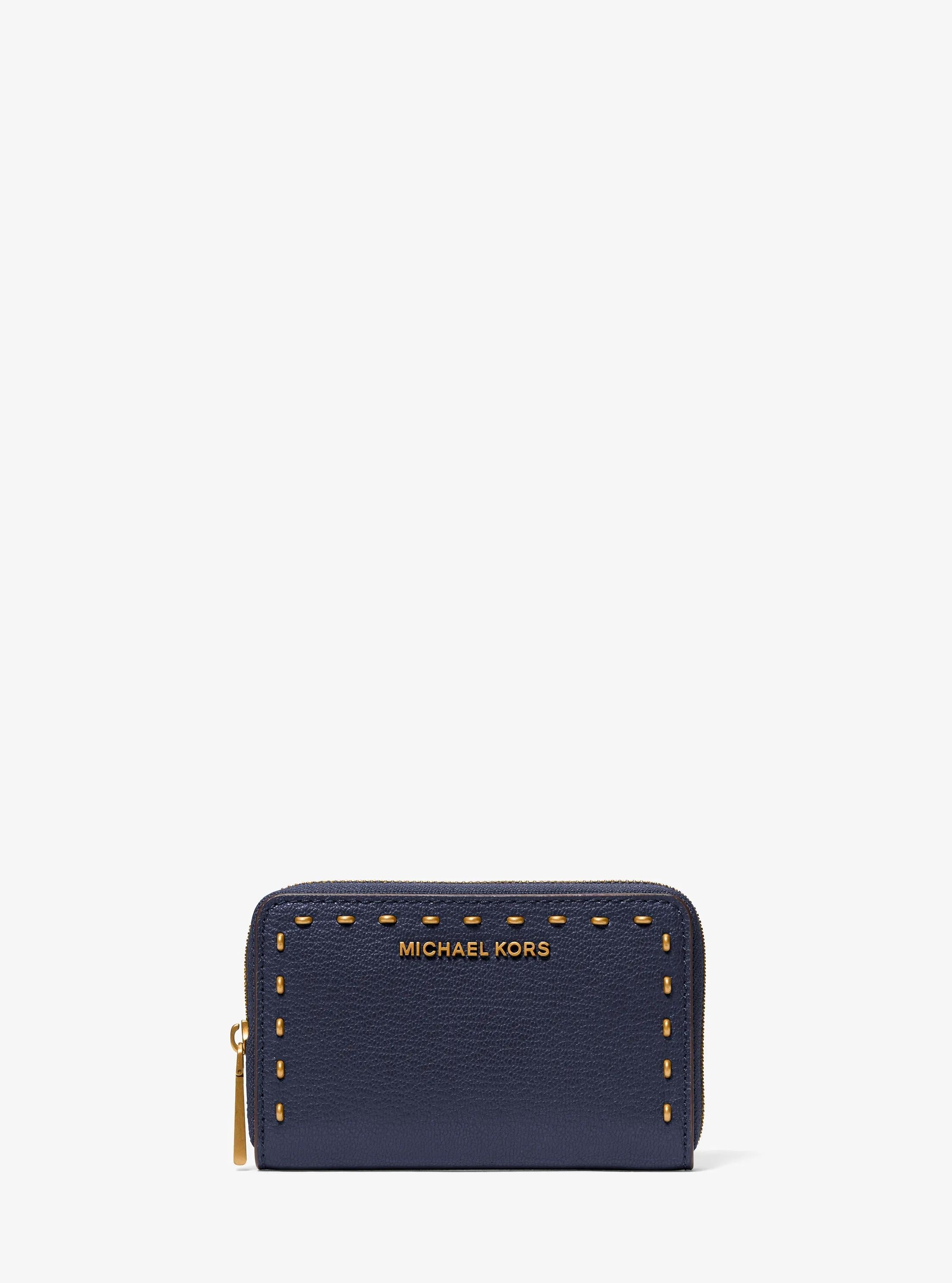 Small Studded Leather Wallet