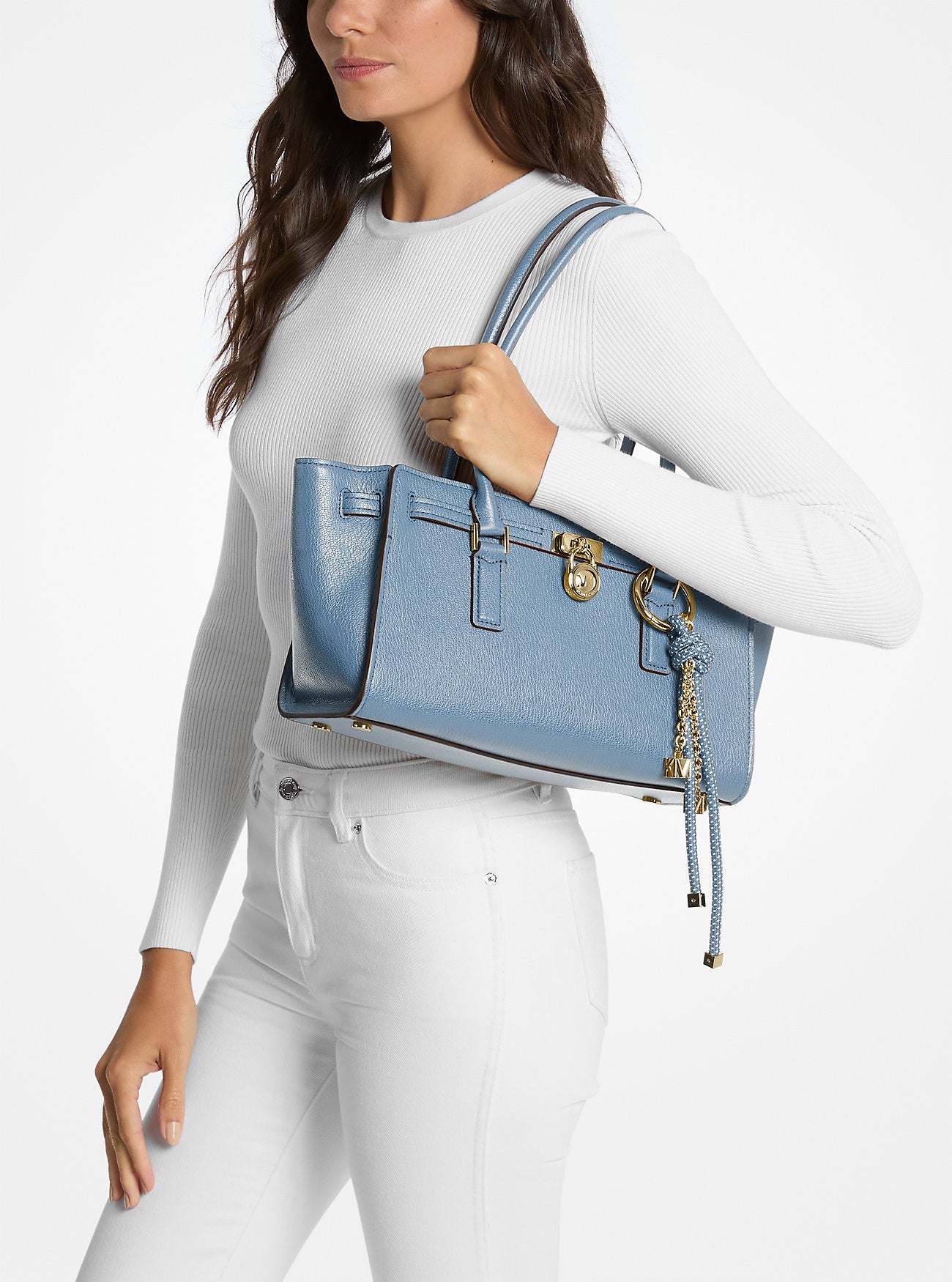 Hamilton Moderne Small Leather Satchel