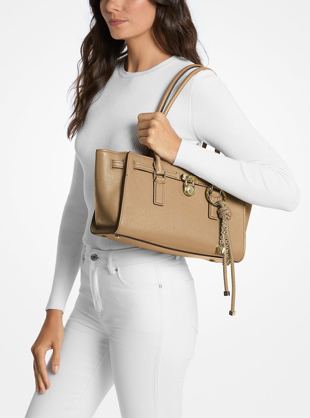 Hamilton Moderne Small Leather Satchel
