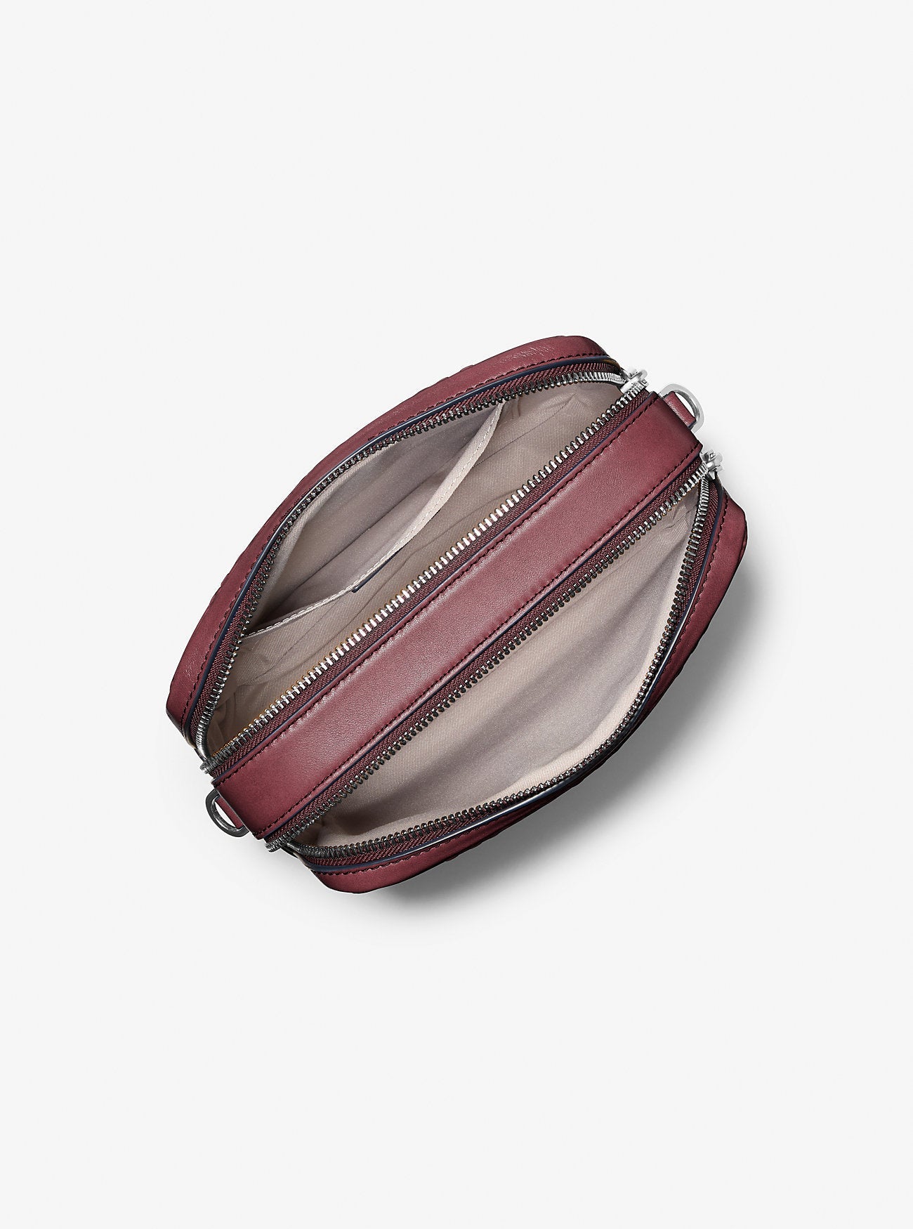 Bryant Medium Burnished Leather Camera Crossbody Bag