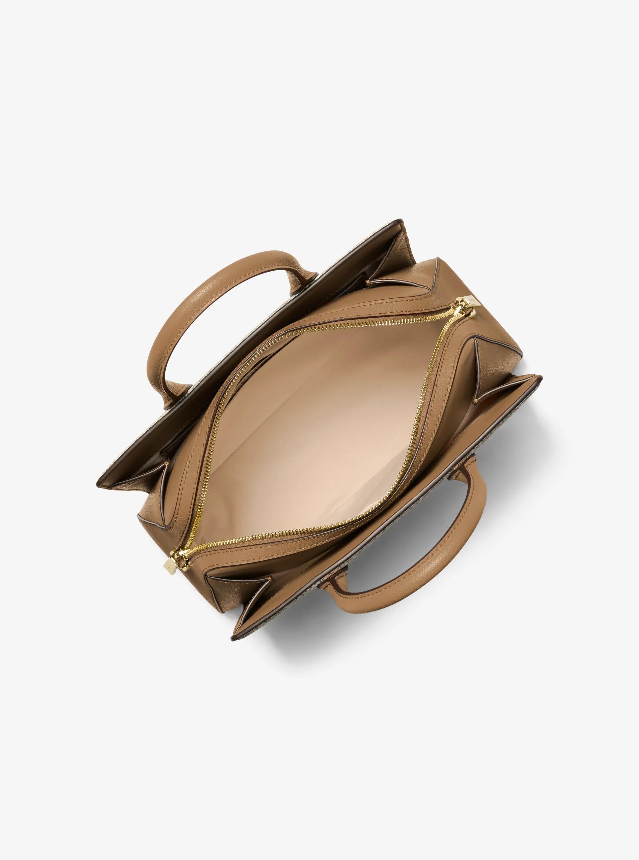 Laila Medium Signature Logo Satchel
